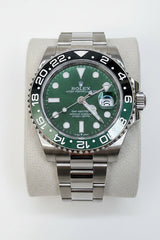 Emerald Green GMT Custom Watch – Stainless Steel Oyster Chain "2025 SPRITE"