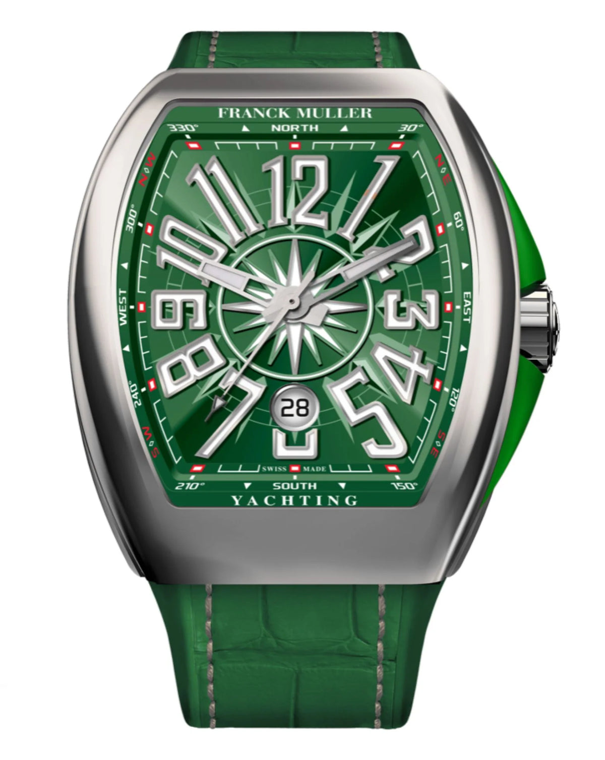 Franck Muller Vanguard Yachting Green & Stainless Steel