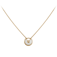 Amulette de Cartier Inspired Locket Chain – 925 Silver Gold Plated Pendant Necklace