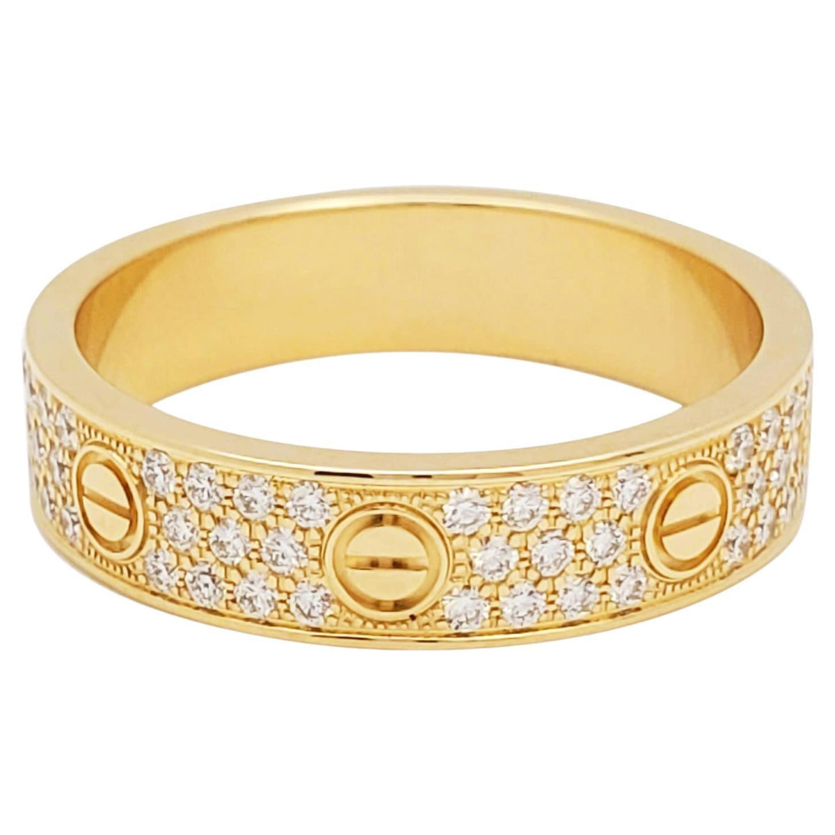 Cartier Inspired Love Wedding Band – Gold Plated 925 Silver Ring