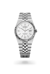 Land-Dweller White Dial Stainless Steel Watch