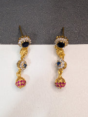 Royal Multi-Gemstone Bead Set – Gold Plated Silver | Time N Treasure